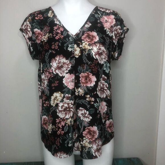 Size S Halogen Floral Blouse - Picture 1 of 7